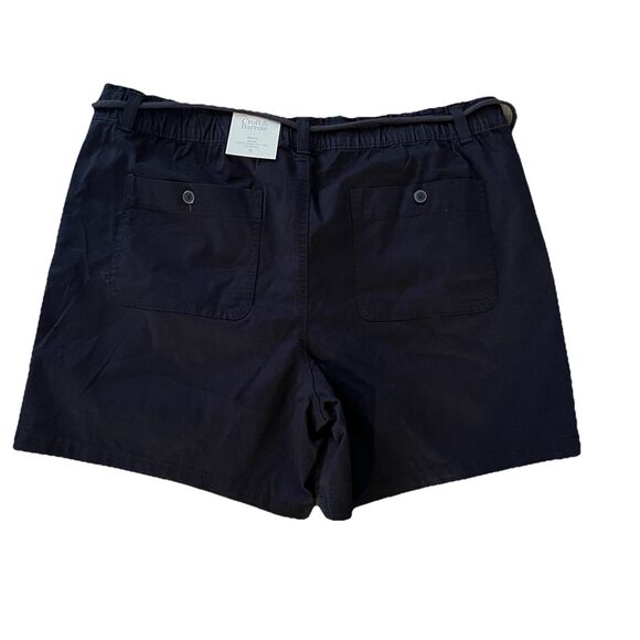 Croft & Barrow Women’s Shorts XL linen Blend Navy Blue - Picture 2 of 5